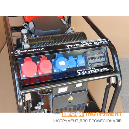 Генератор GENERGA TP15HP AVR трехфазный бензиновый (01010104024)